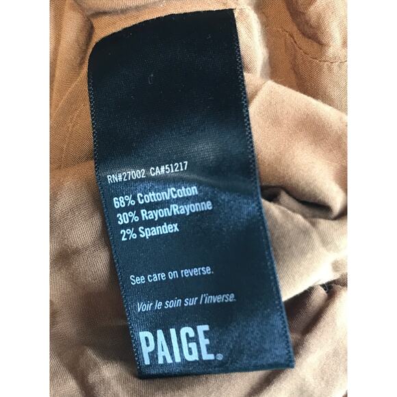 Paige Womens Brown Corduroy Button Down Jacket Size Large - Picture 7 of 8